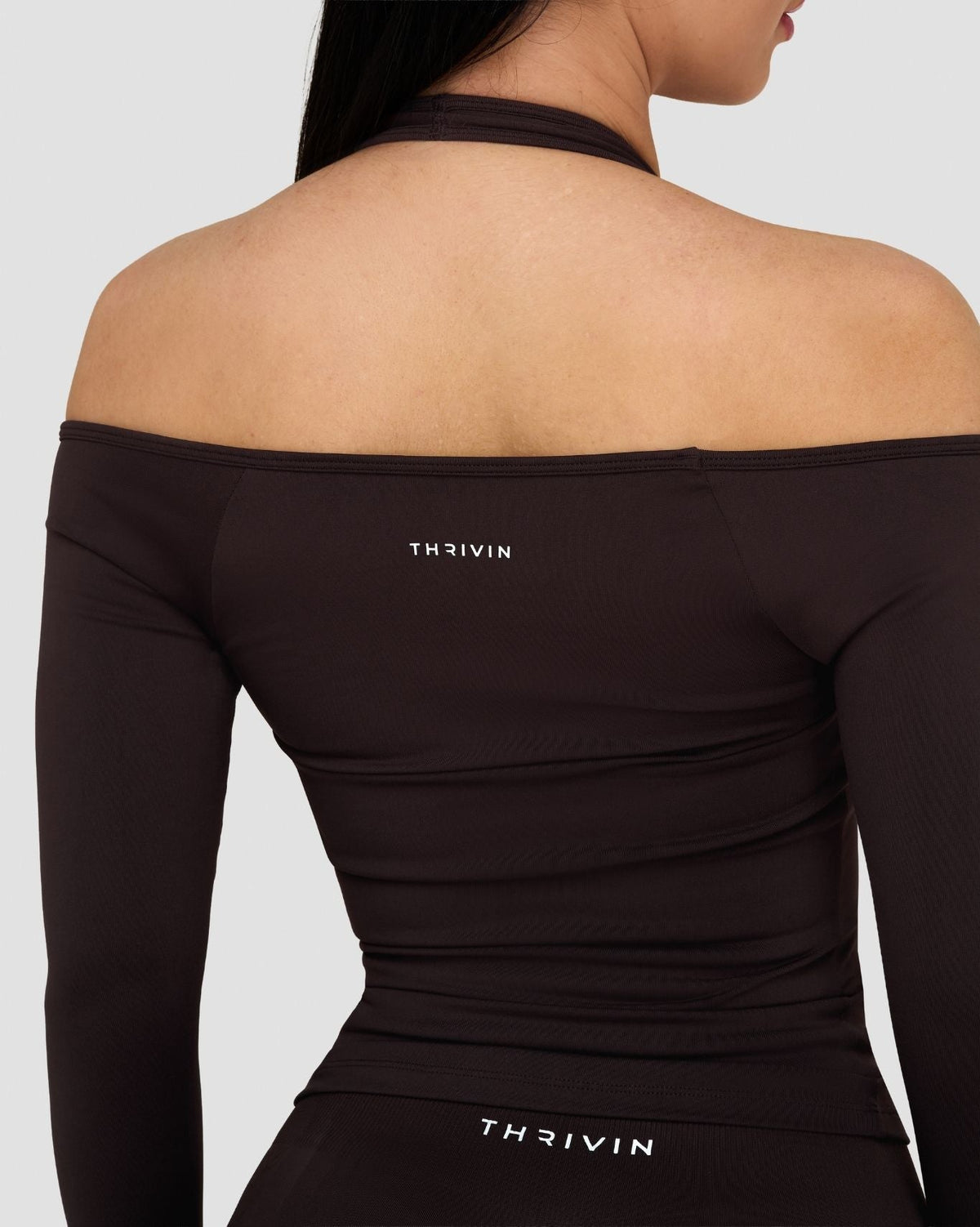 RiseFit Sculpting Seamless V-Neck Top Coffee