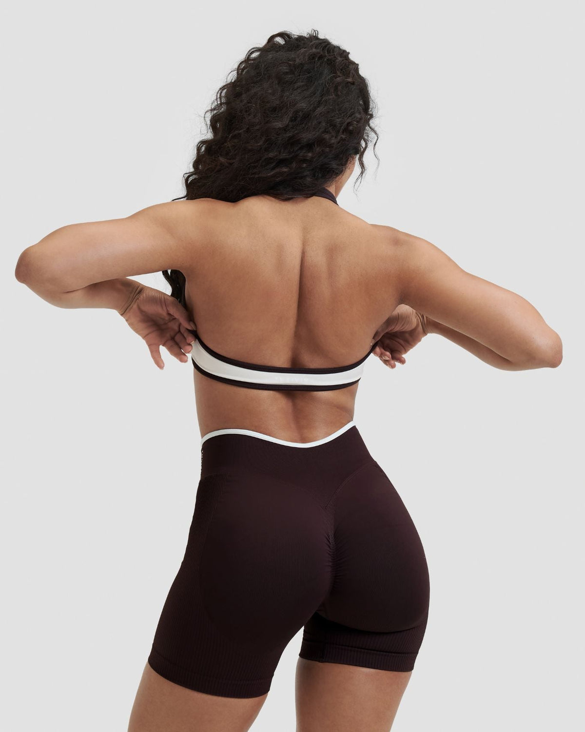 Elevate™ Outline Halterneck Bra | Cream