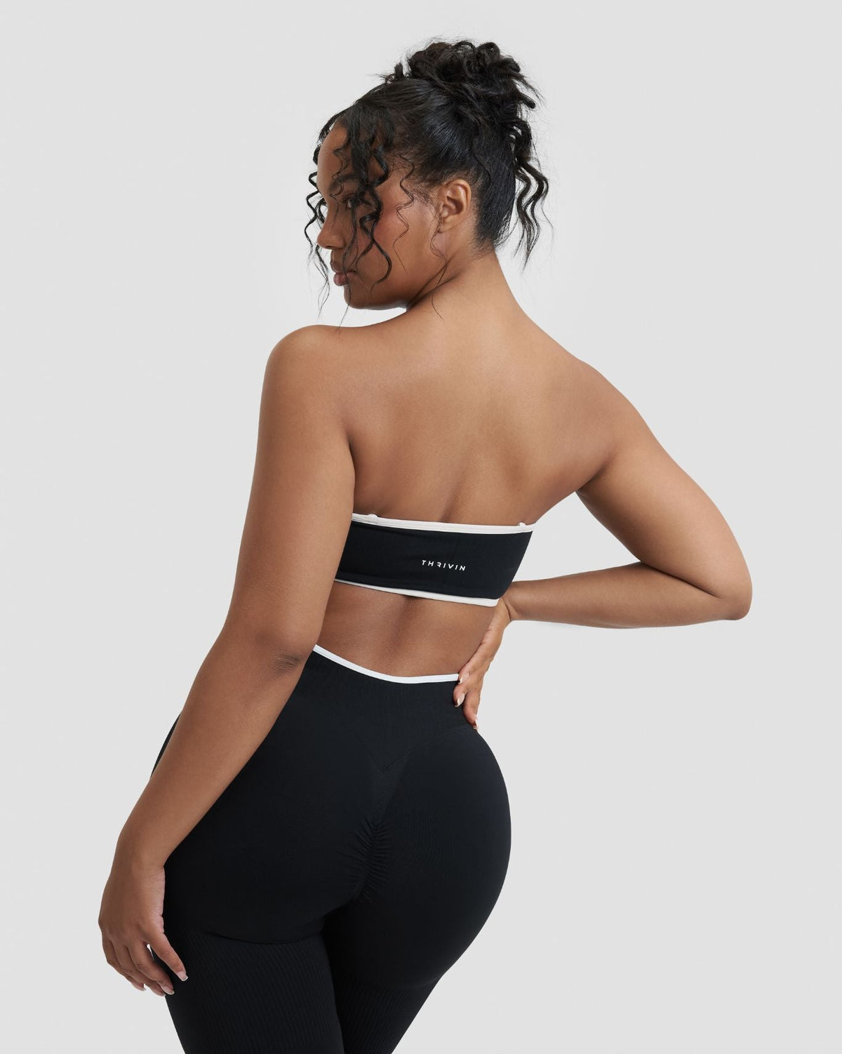 RiseFit Outline Bandeau Bra Night Black