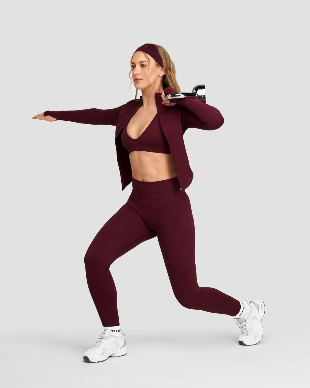 Elevate™ Compression Long Sleeve Jacket | Merlot