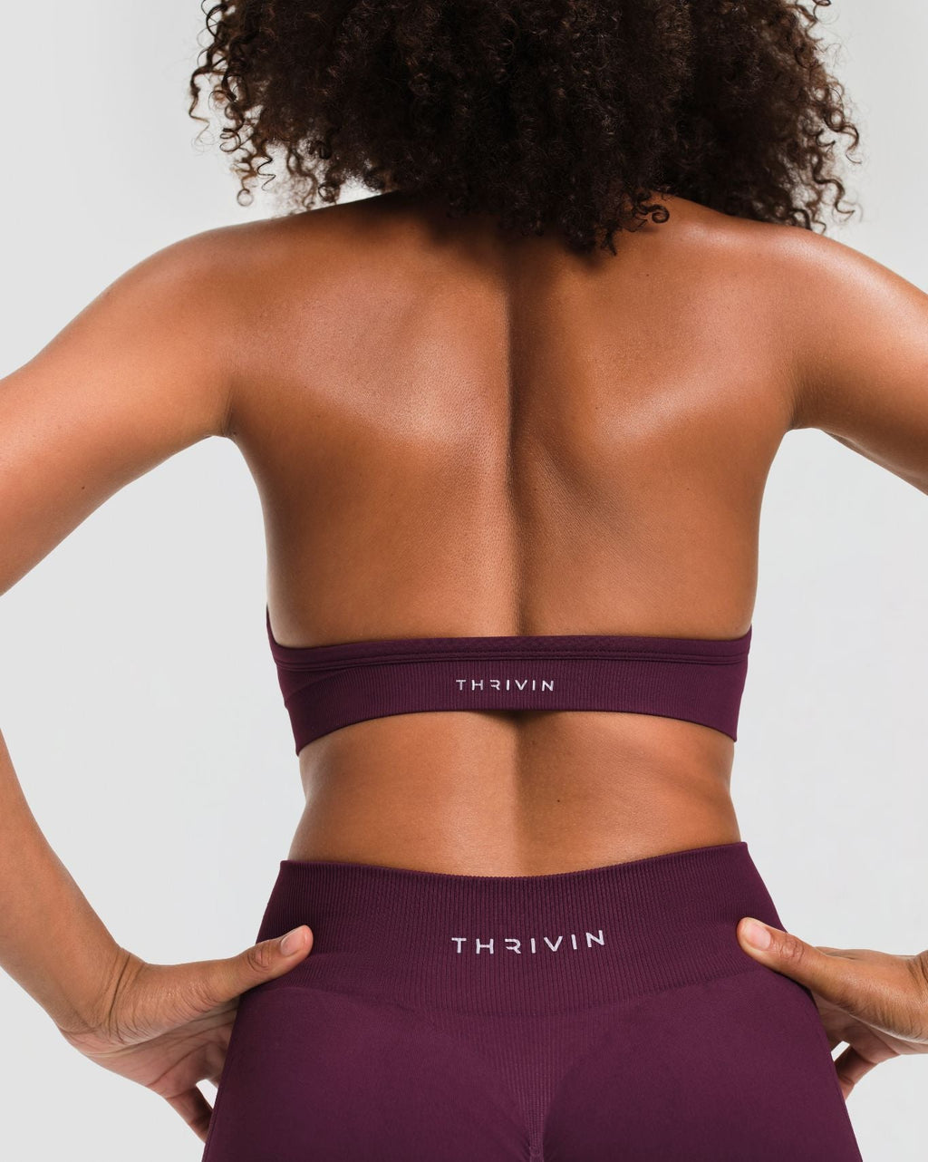 Elevate™ Sculpting Seamless Adjustable Halter Bra | Winter Plum