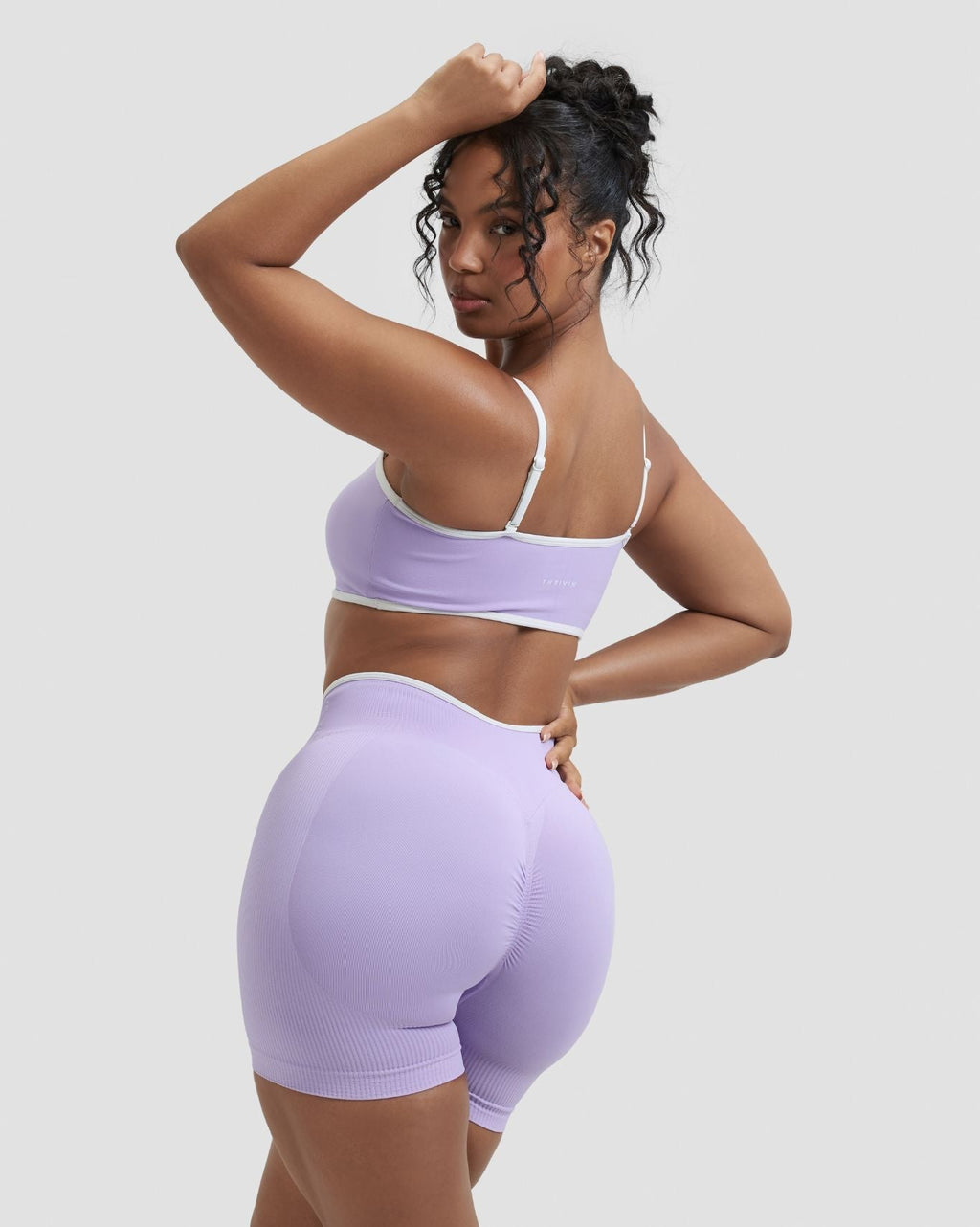 RiseFit Outline Bandeau Bra Lilac