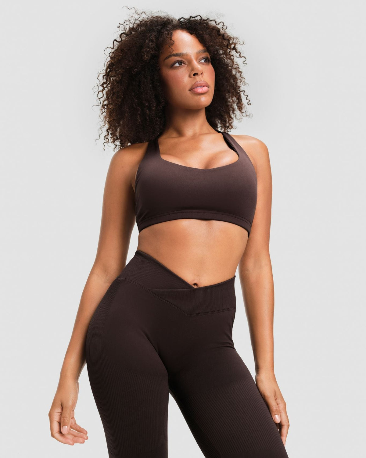 Elevate™ Sculpting Mid V-Waist Flare Leggings | Coffee