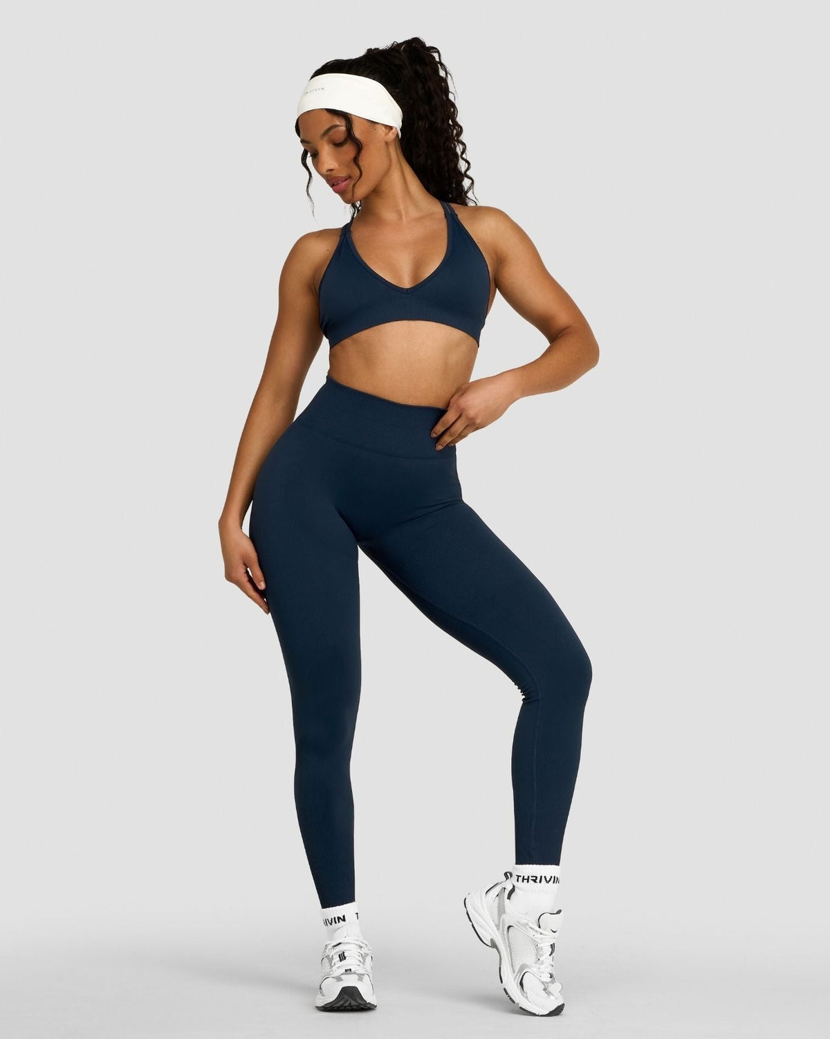 Elevate™ Sculpting Mid Waist Scrunch Leggings | Midnight Navy