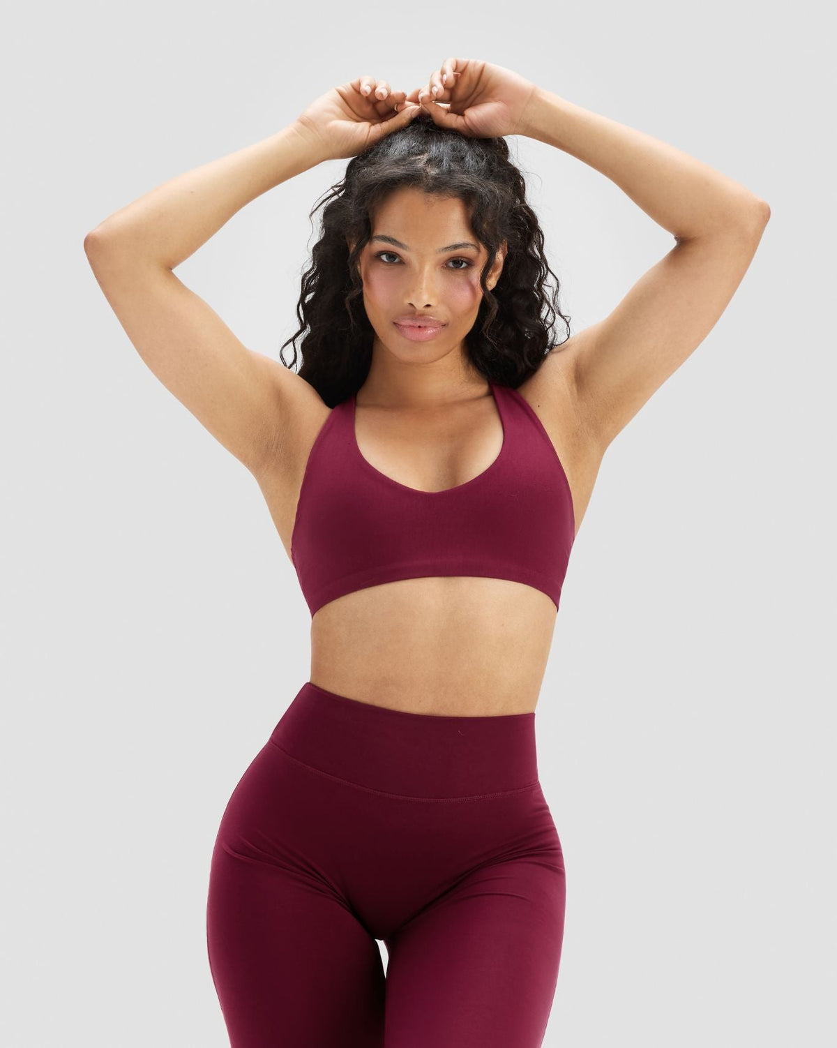 Essence Racer Back Sports Bra | Cherry Berry