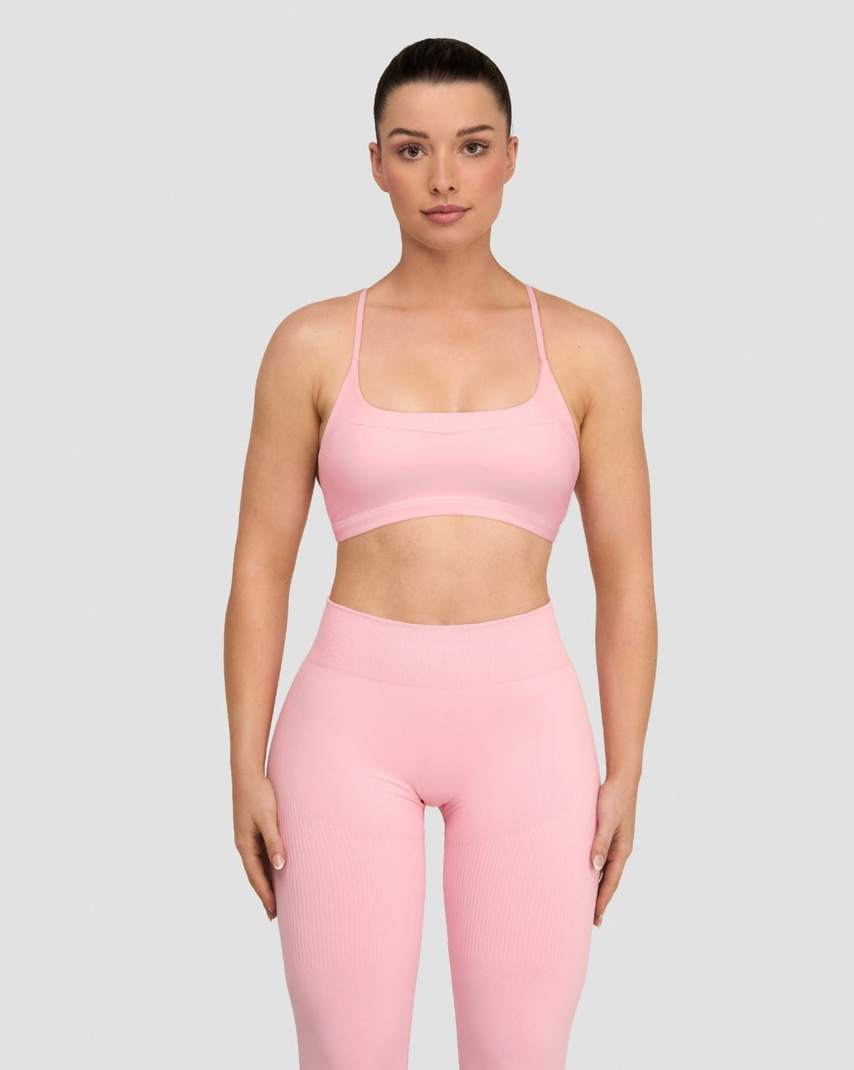 Elevate™ Sculpting Seamless Scoop Neck Bra | Cotton Pink