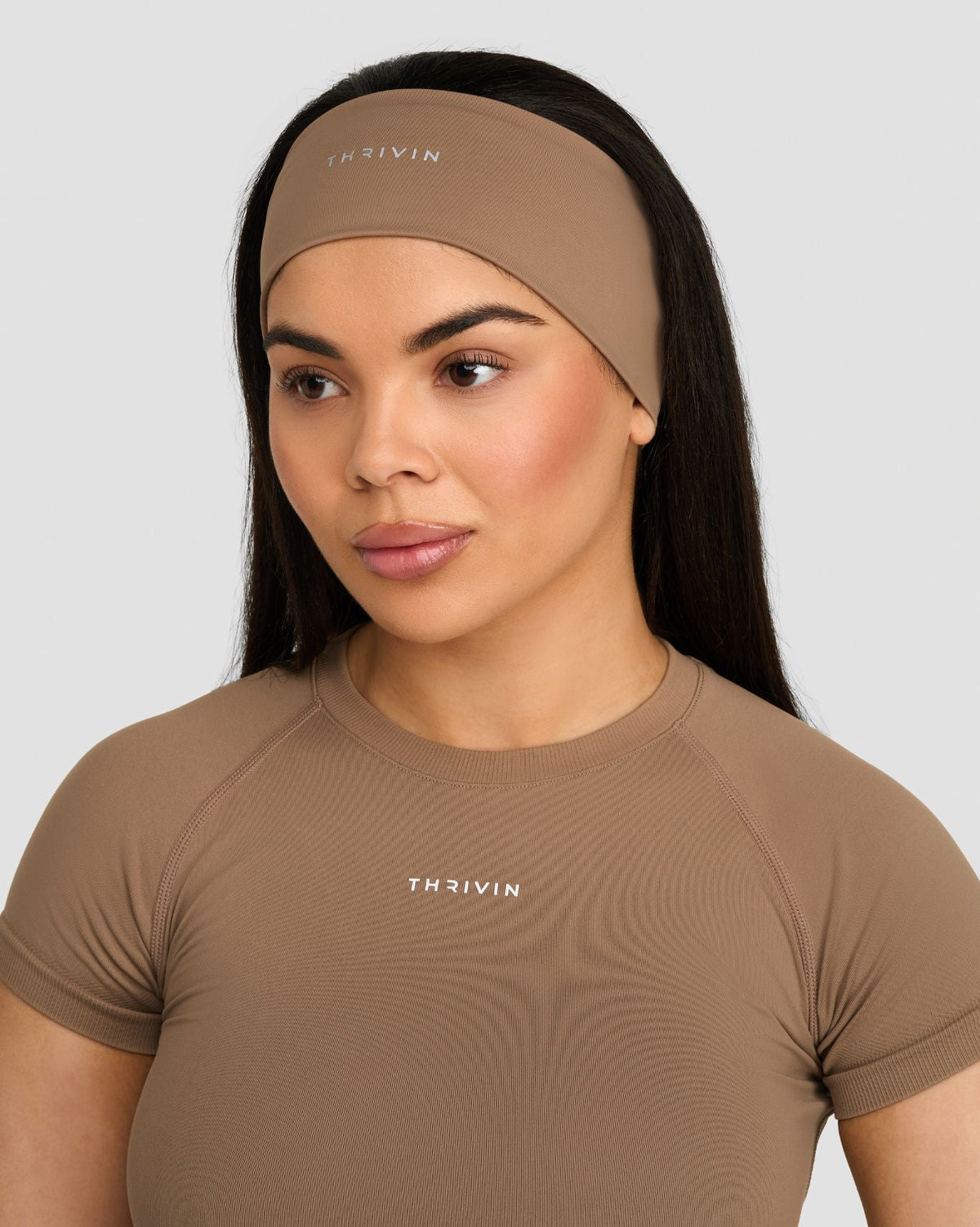 The Essential Collection Chrome Logo Headband Toffee