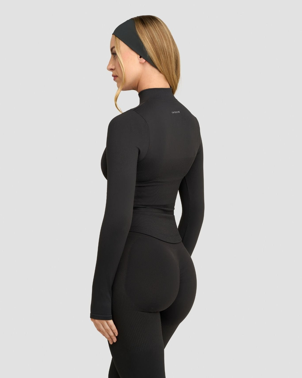 RiseFit Compression Long Sleeve Jacket Charcoal Grey