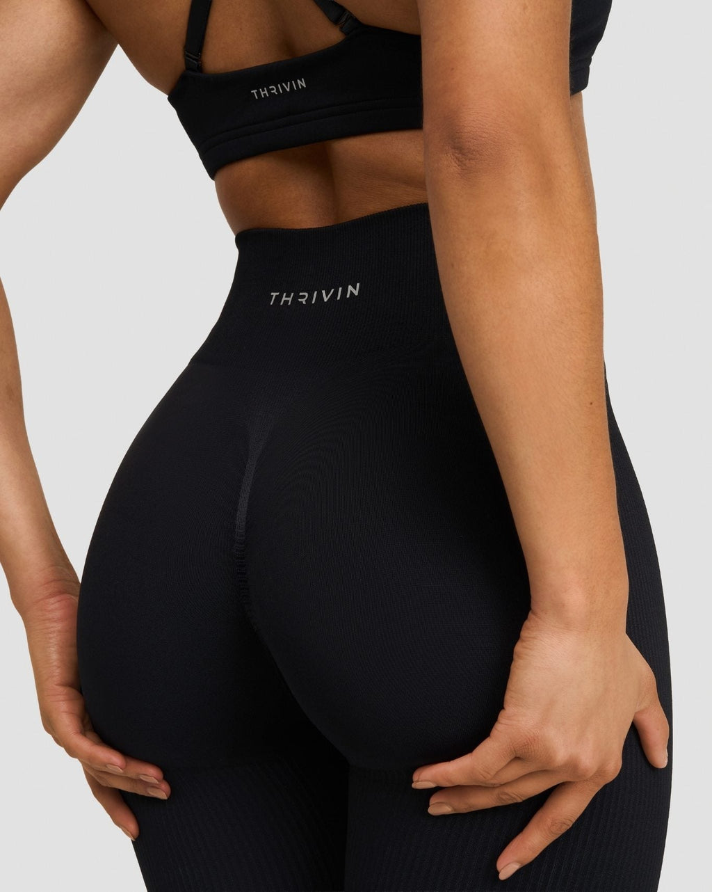 RiseFit Sculpting High Waist Scrunch Leggings Night Black