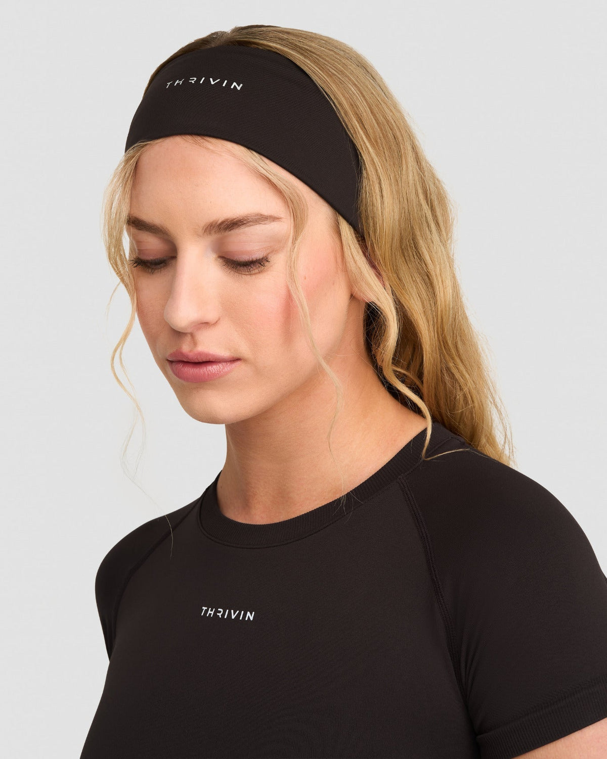 The Essential Collection Chrome Logo Headband Coffee