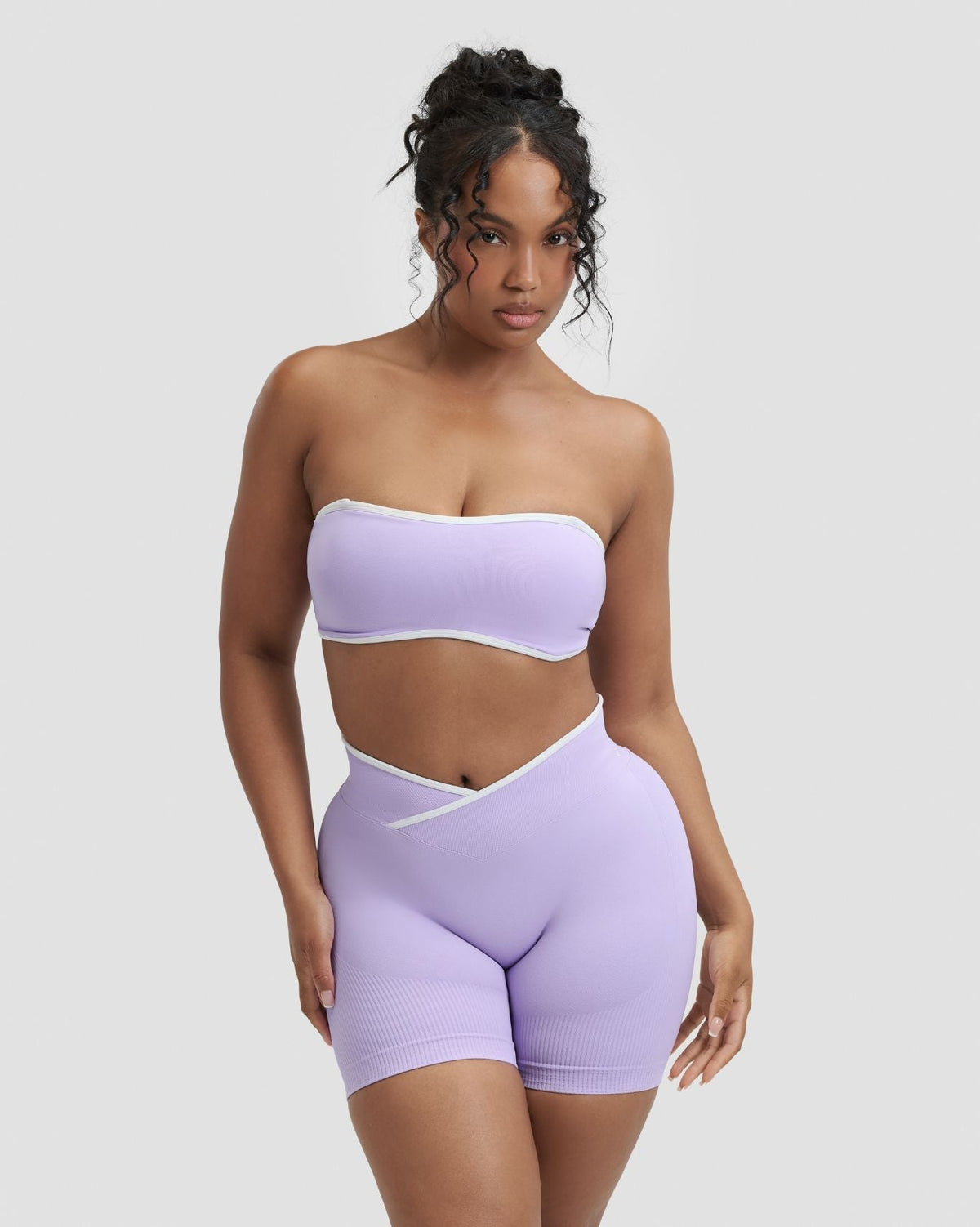 RiseFit Outline Bandeau Bra Lilac
