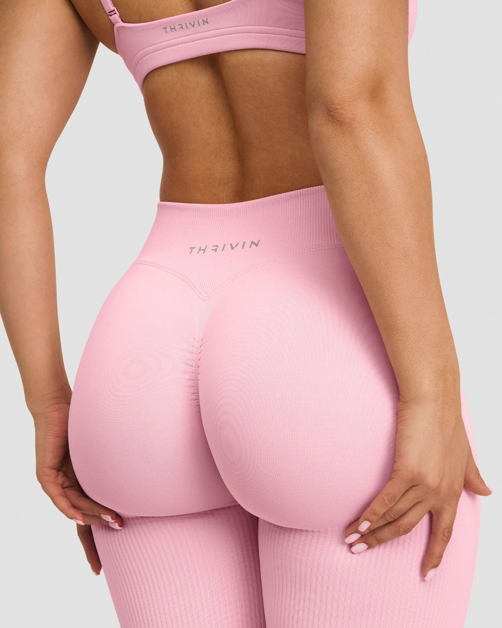 Elevate™ Sculpting Mid V-Waist Flare Leggings | Cotton Pink