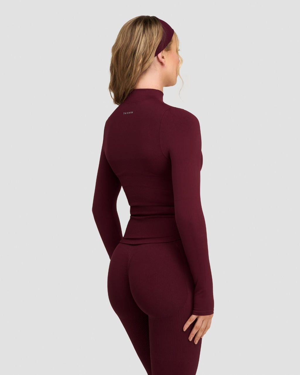 Elevate™ Compression Long Sleeve Jacket | Merlot