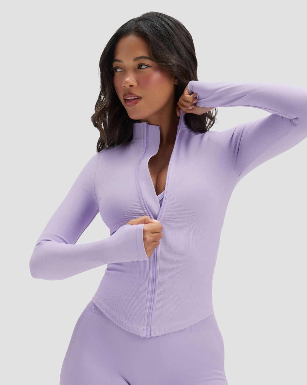 RiseFit Compression Long Sleeve Jacket Lilac