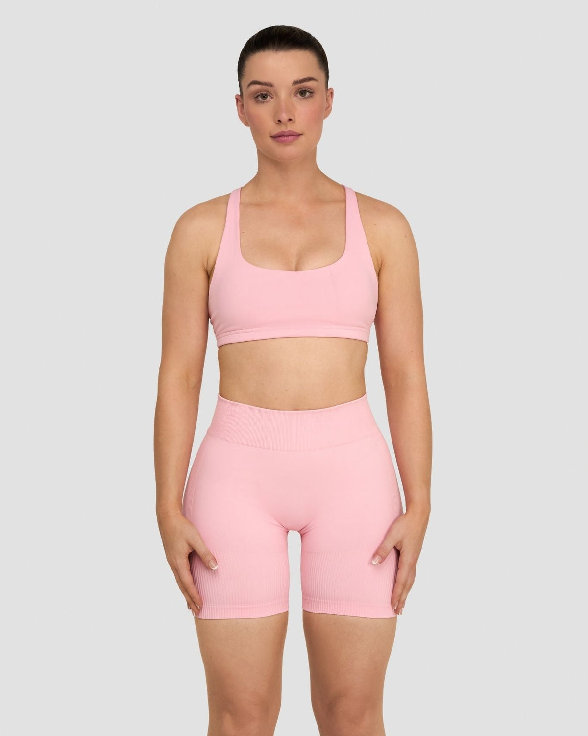 Elevate™ Sculpting Medium Impact Multiway Bra | Cotton Pink