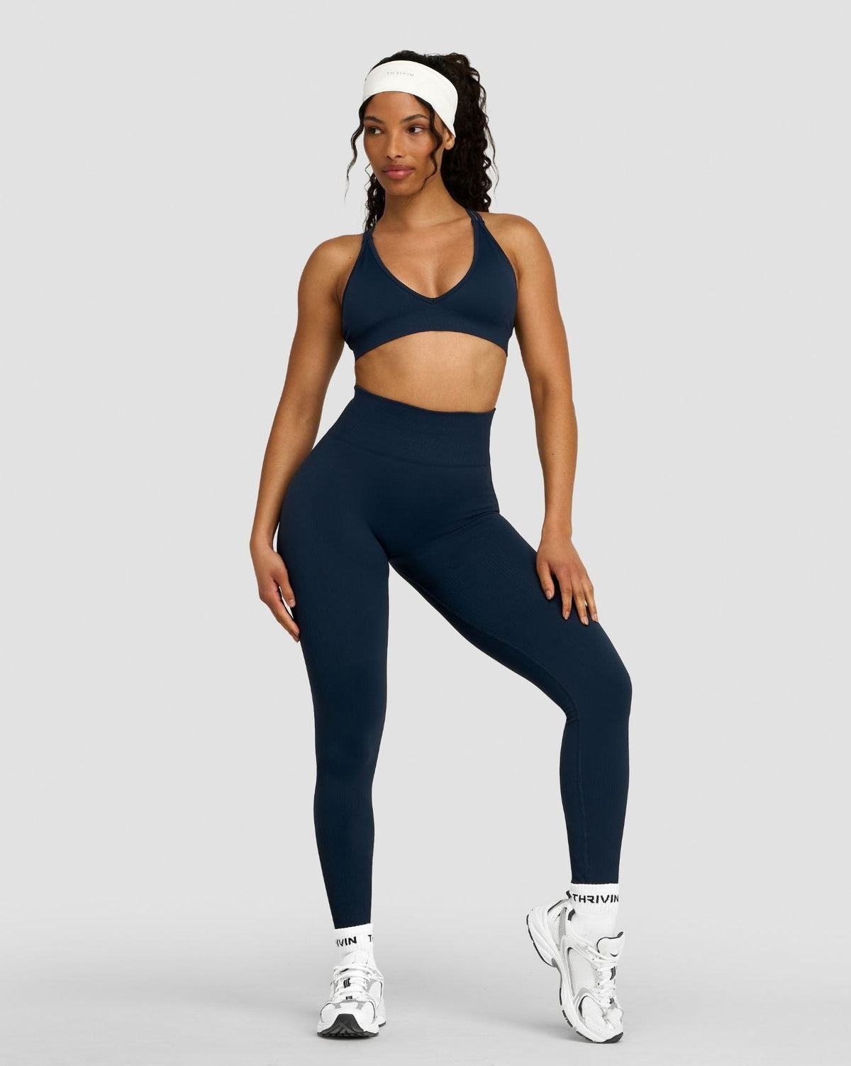 RiseFit Sculpting High Waist Scrunch Leggings Midnight Navy