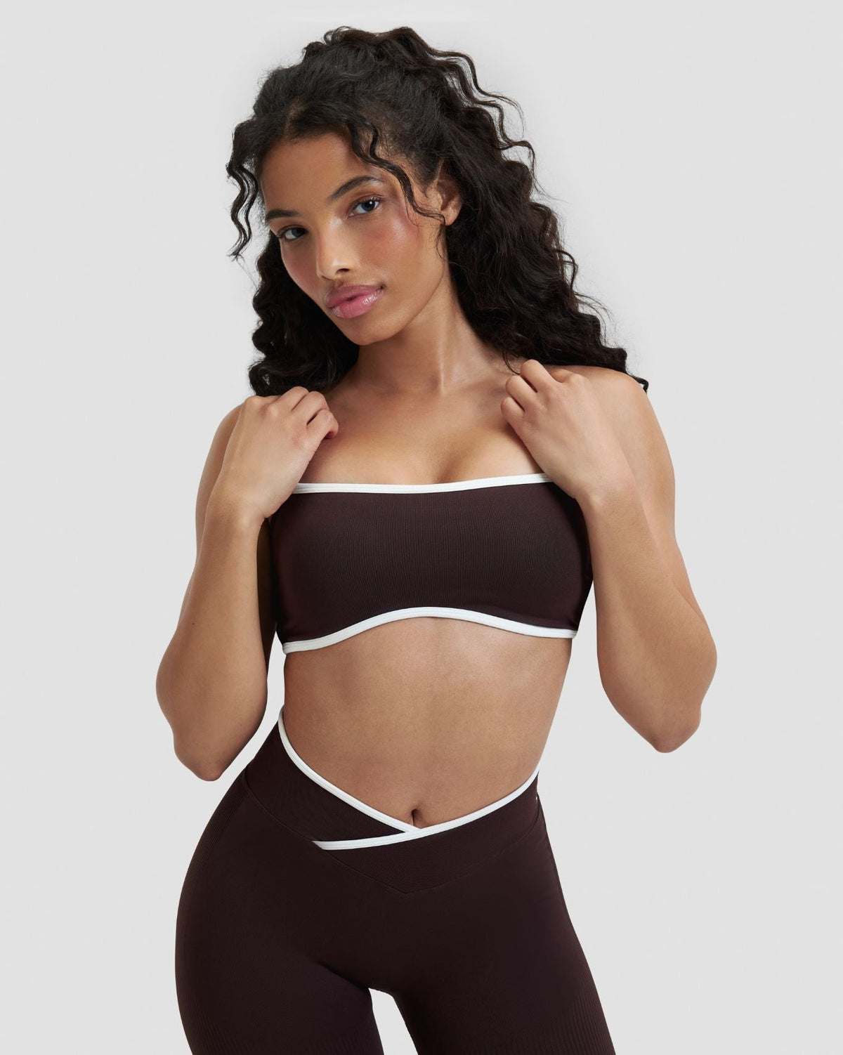 RiseFit Outline Bandeau Bra Coffee