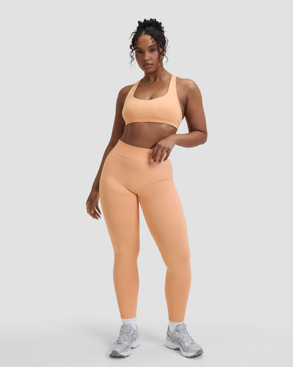 RiseFit Sculpting Mid Waist Scrunch Leggings Melon Ice