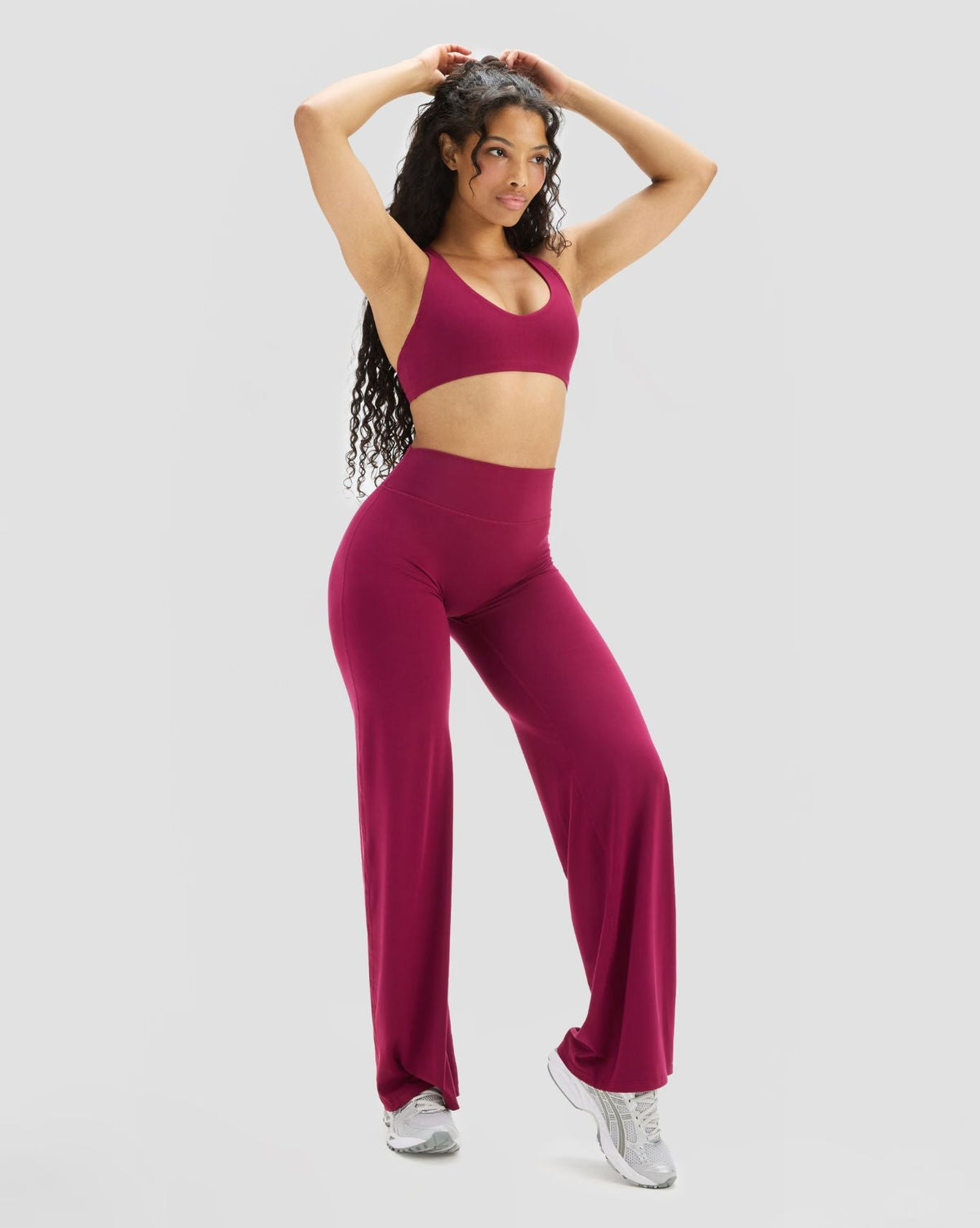Essence Wide Leg Pants | Cherry Berry