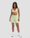 Elevate™ Sculpting High Waist Scrunch Shorts | Pistachio Green