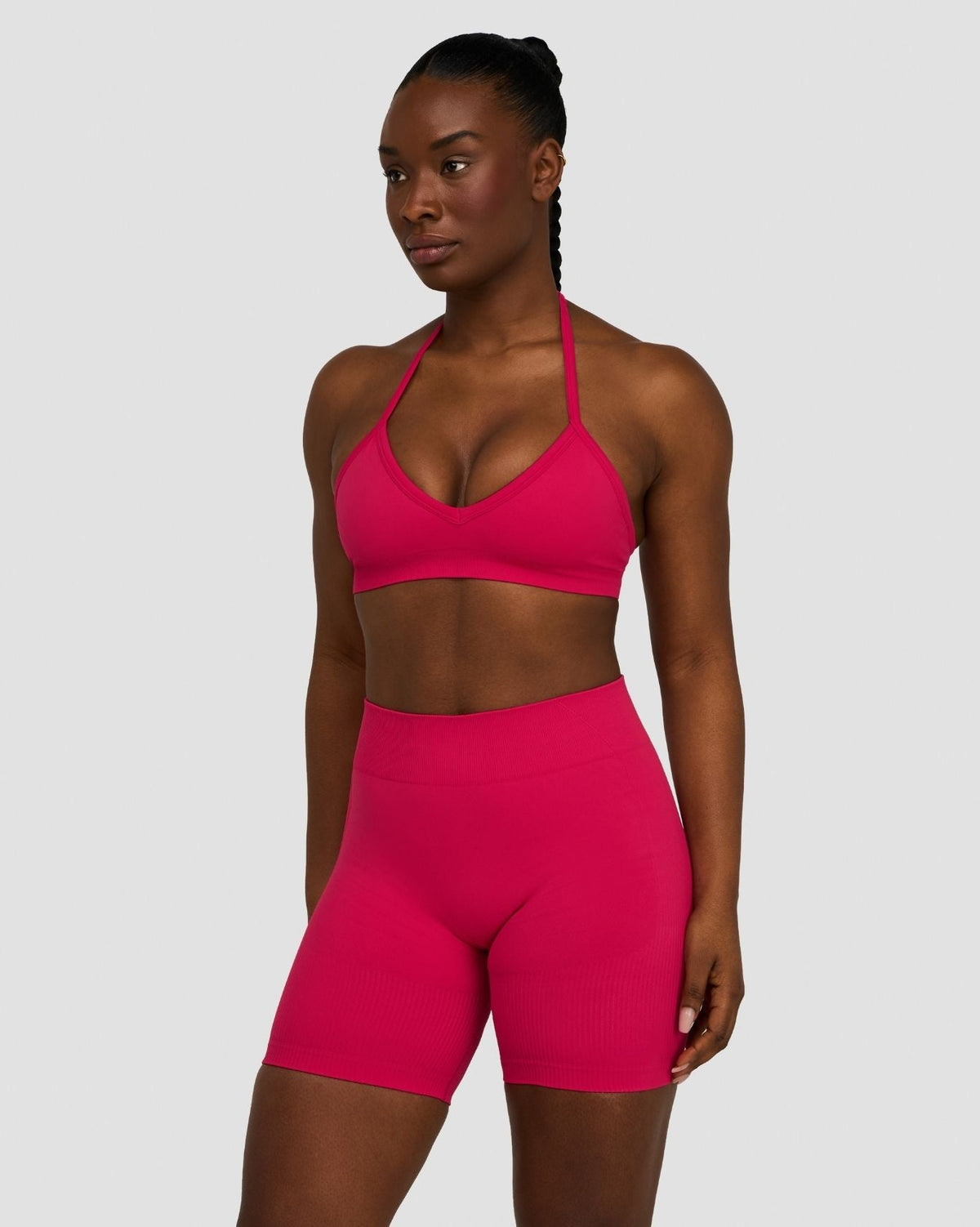 Elevate™ Sculpting Seamless Adjustable Halter Bra | Strawberry