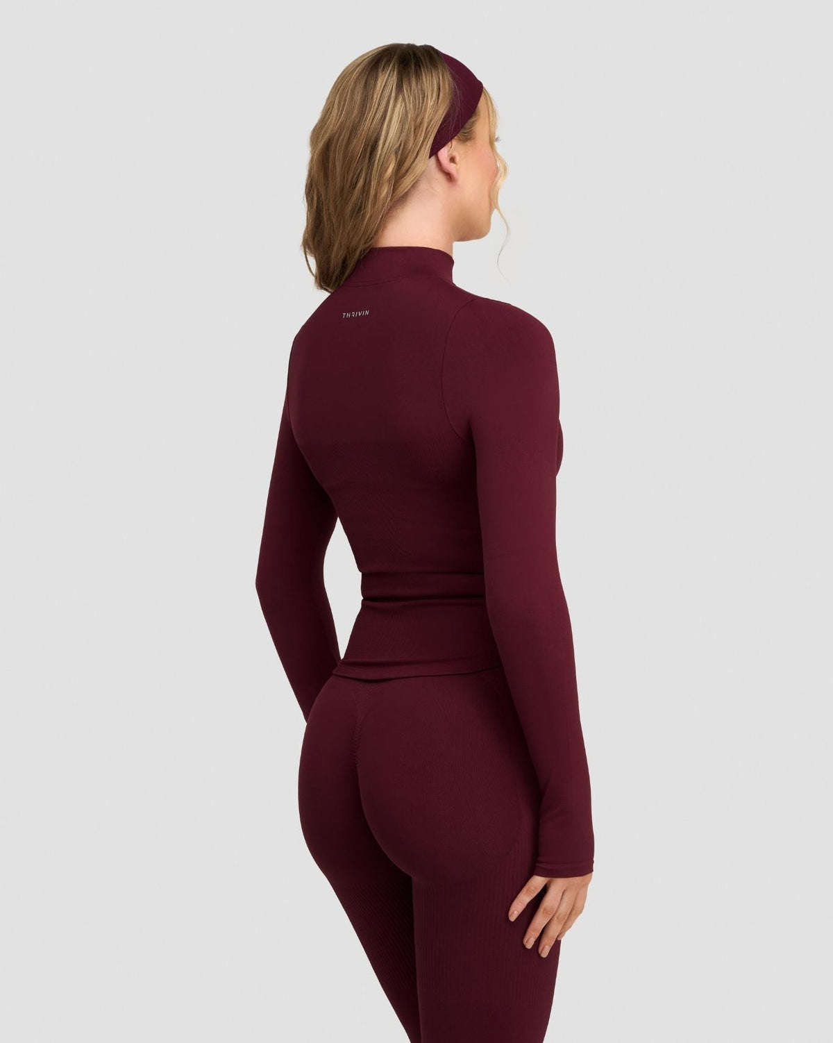 RiseFit Compression Long Sleeve Jacket Merlot