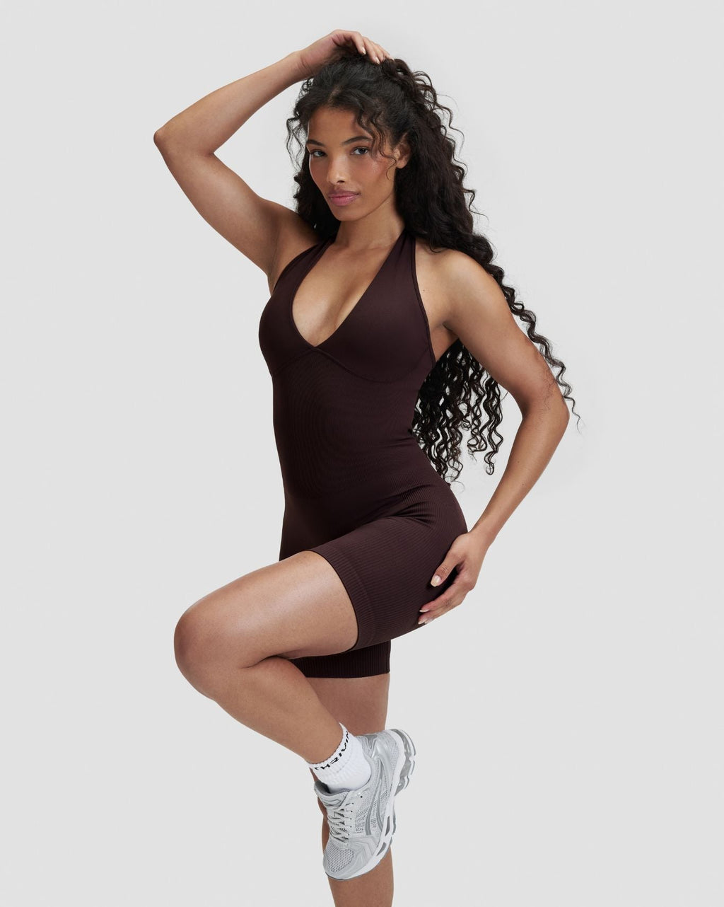 RiseFit Sculpting Halterneck All In One Coffee