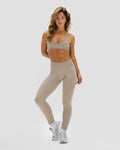 Elevate™ Sculpting Mid Waist Scrunch Leggings | Latte