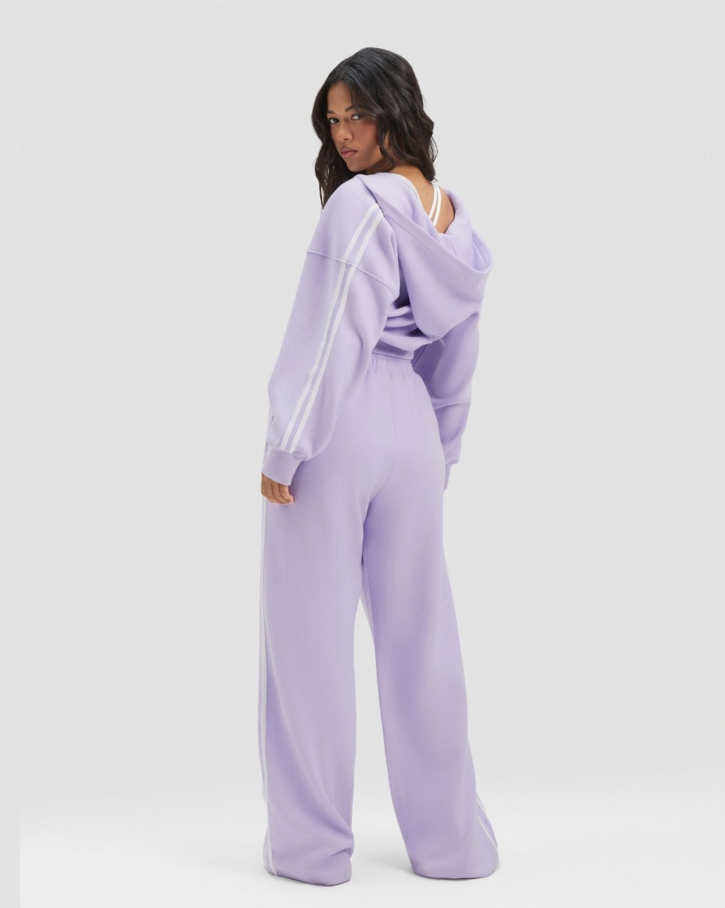 Essential Jersey Stripe Joggers Lilac