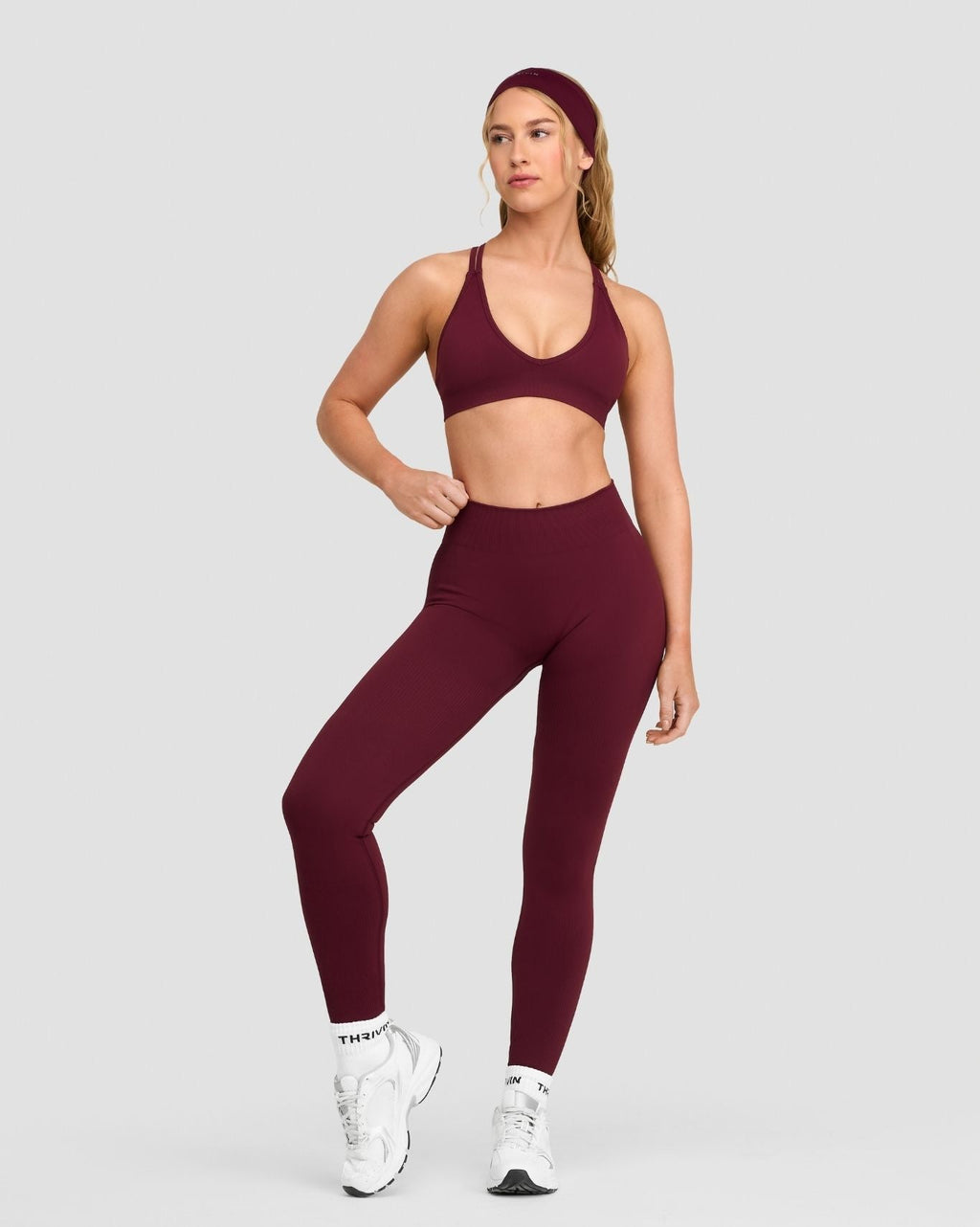 Elevate™ Sculpting Mid Waist Scrunch Leggings | Merlot