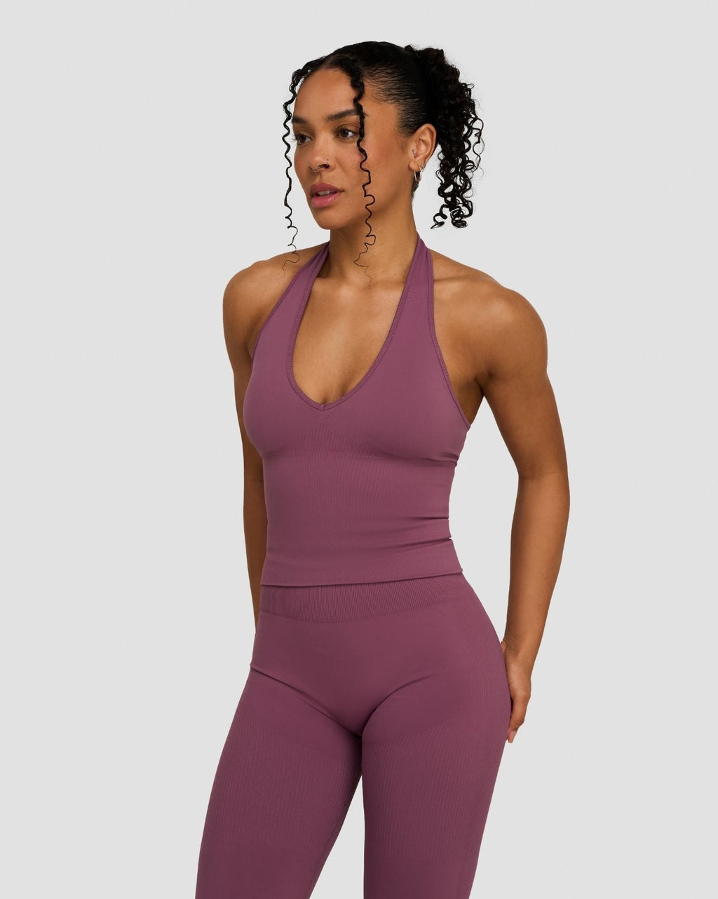 Elevate™ Sculpting Seamless Halterneck Top | Orchid Mauve
