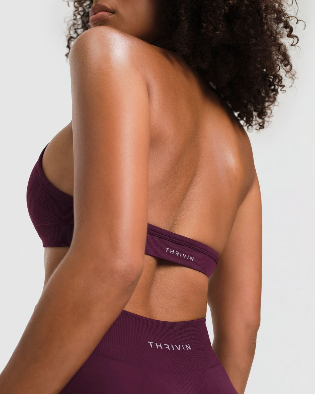 Elevate™ Sculpting Seamless Adjustable Halter Bra | Winter Plum