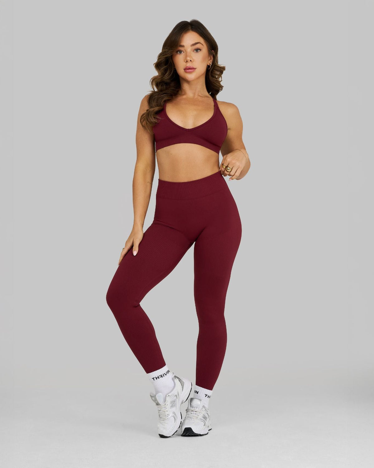 Elevate™ Sculpting Mid Waist Scrunch Leggings | Fine Wine