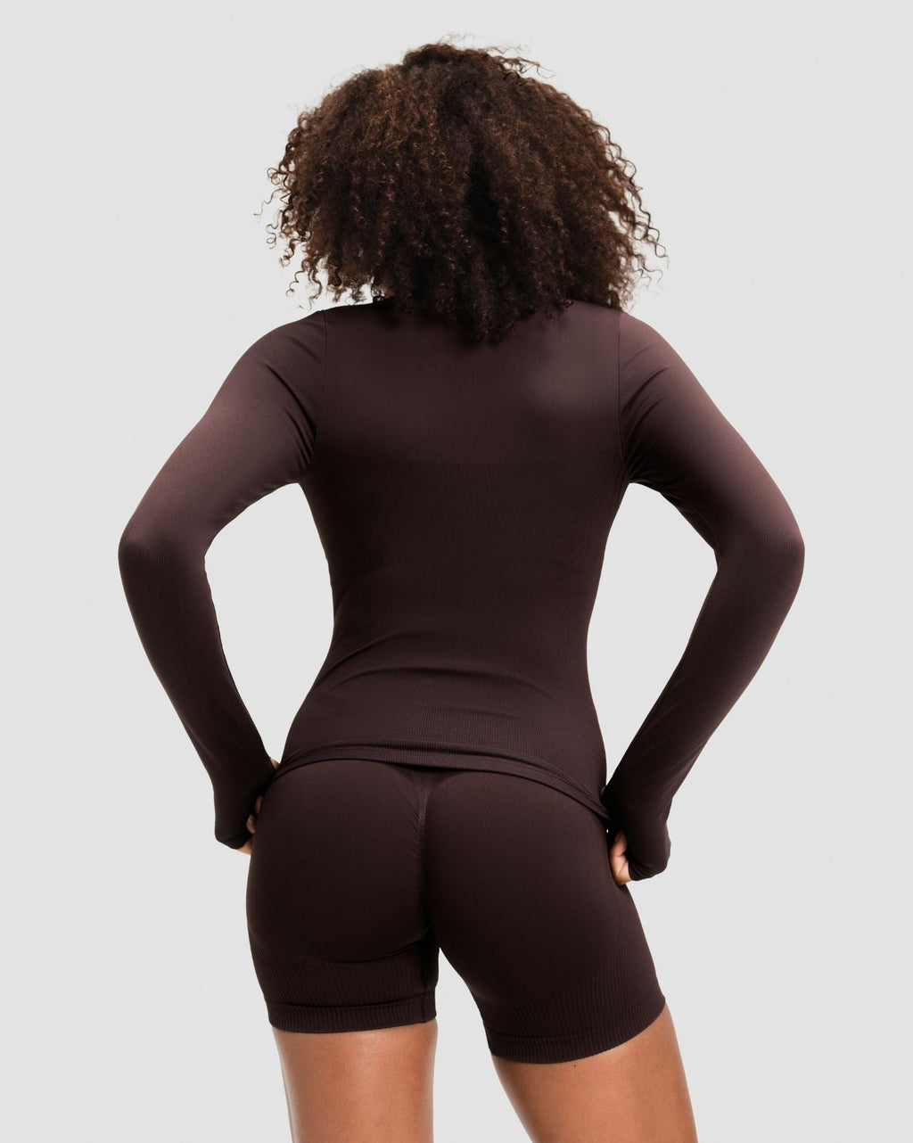 RiseFit Compression Long Sleeve Jacket Coffee