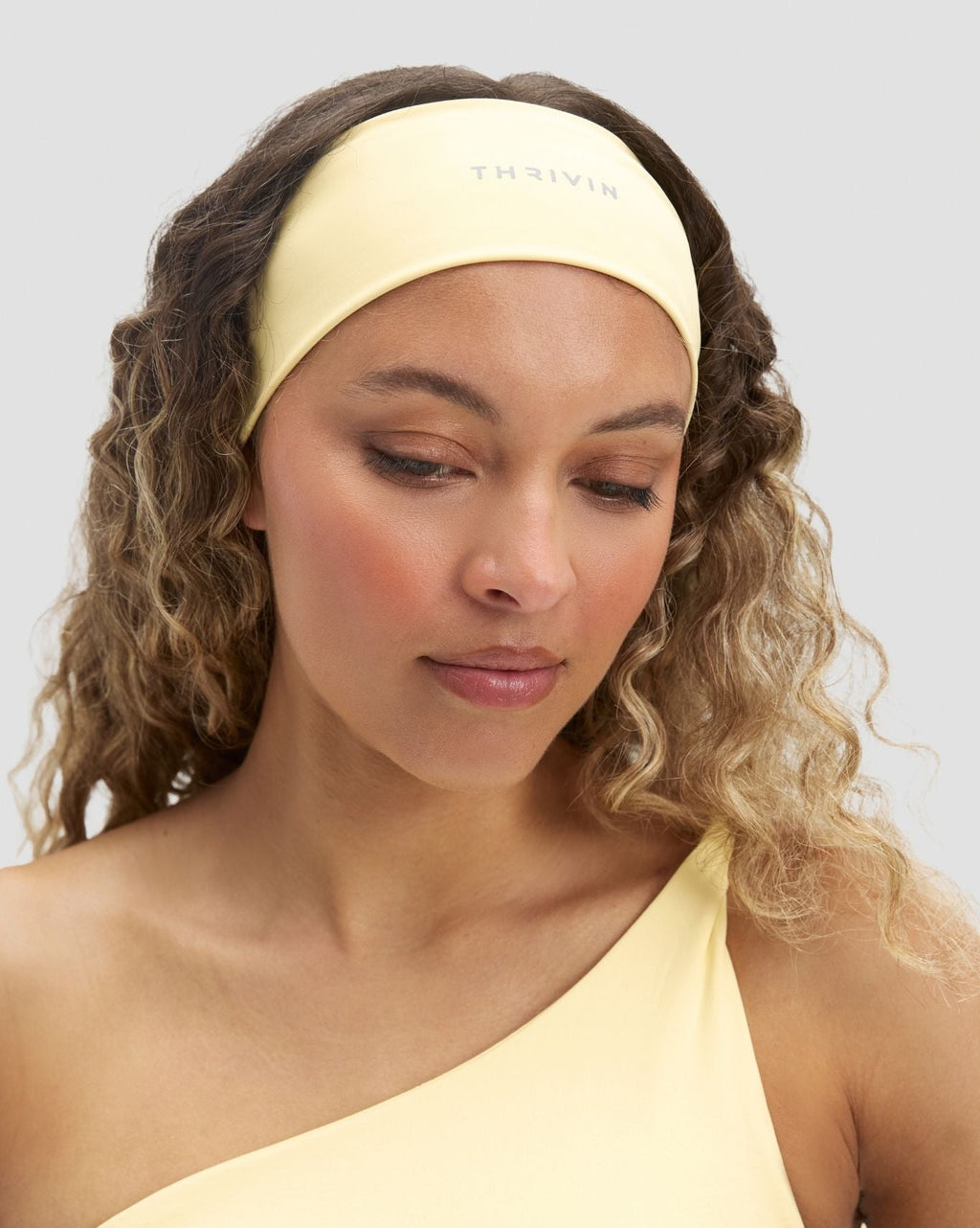 The Essential Collection Chrome Logo Headband | Golden Butter