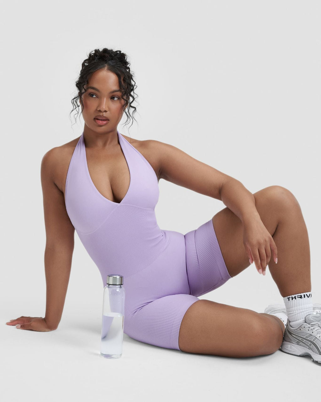RiseFit Sculpting Halterneck All In One Lilac
