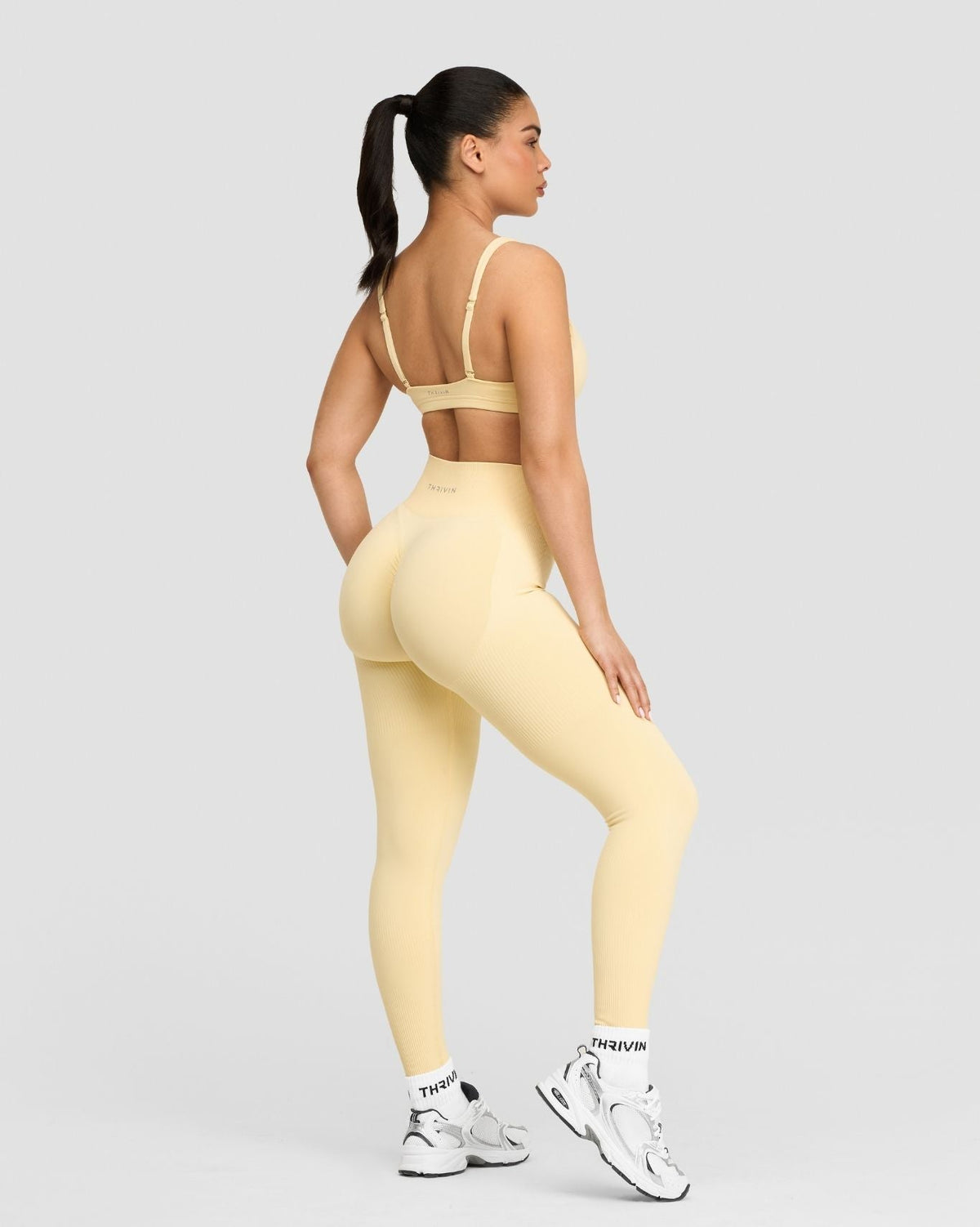 Elevate™ Sculpting High Waist Scrunch Leggings | Golden Butter