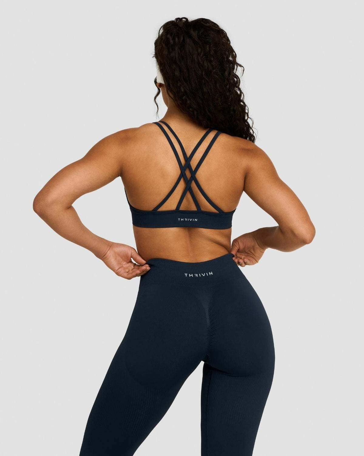 RiseFit Sculpting Seamless High Apex Bra Midnight Navy