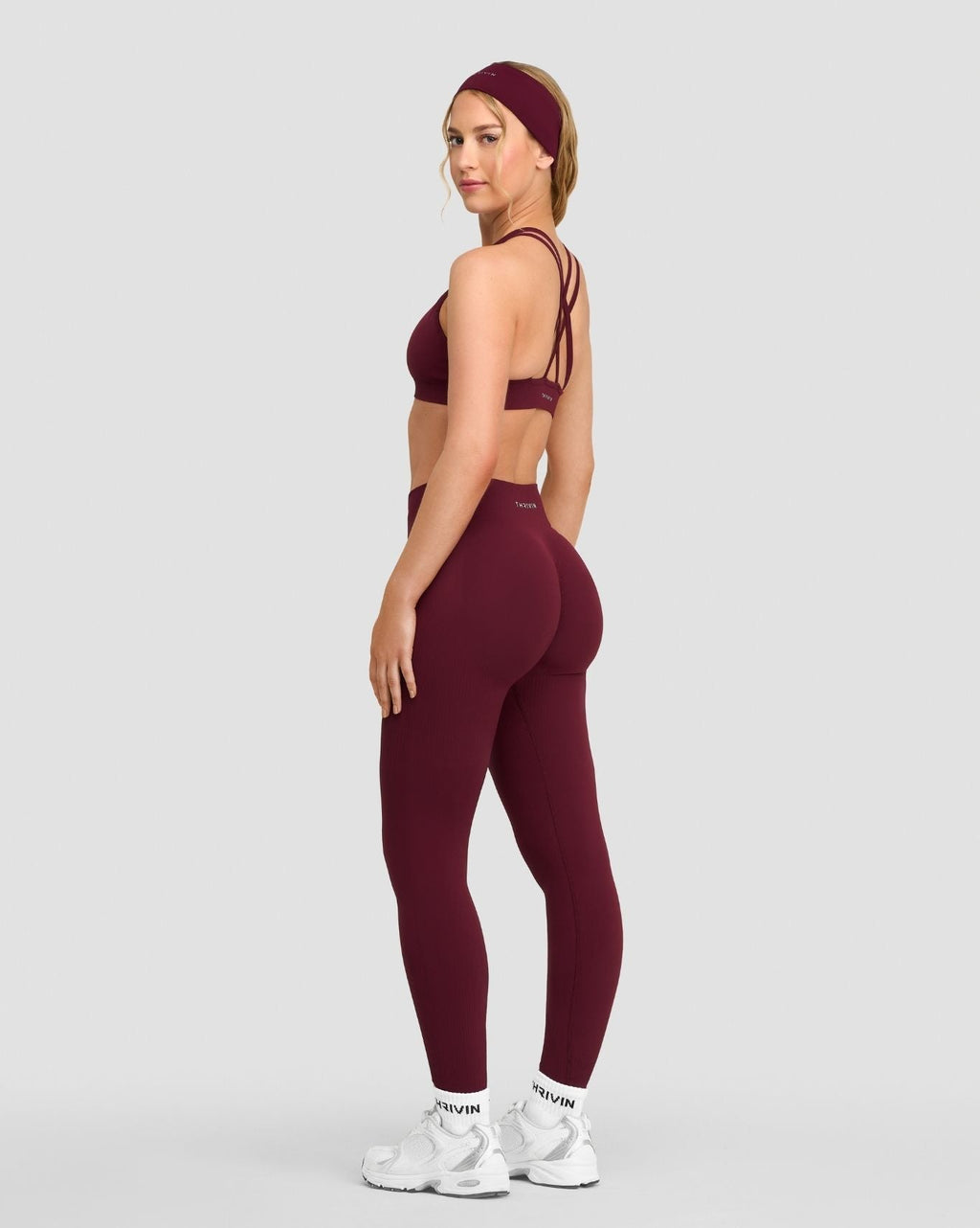 Elevate™ Sculpting Mid Waist Scrunch Leggings | Merlot