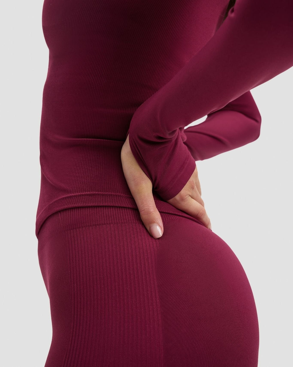 RiseFit Compression Long Sleeve Jacket Cherry Berry
