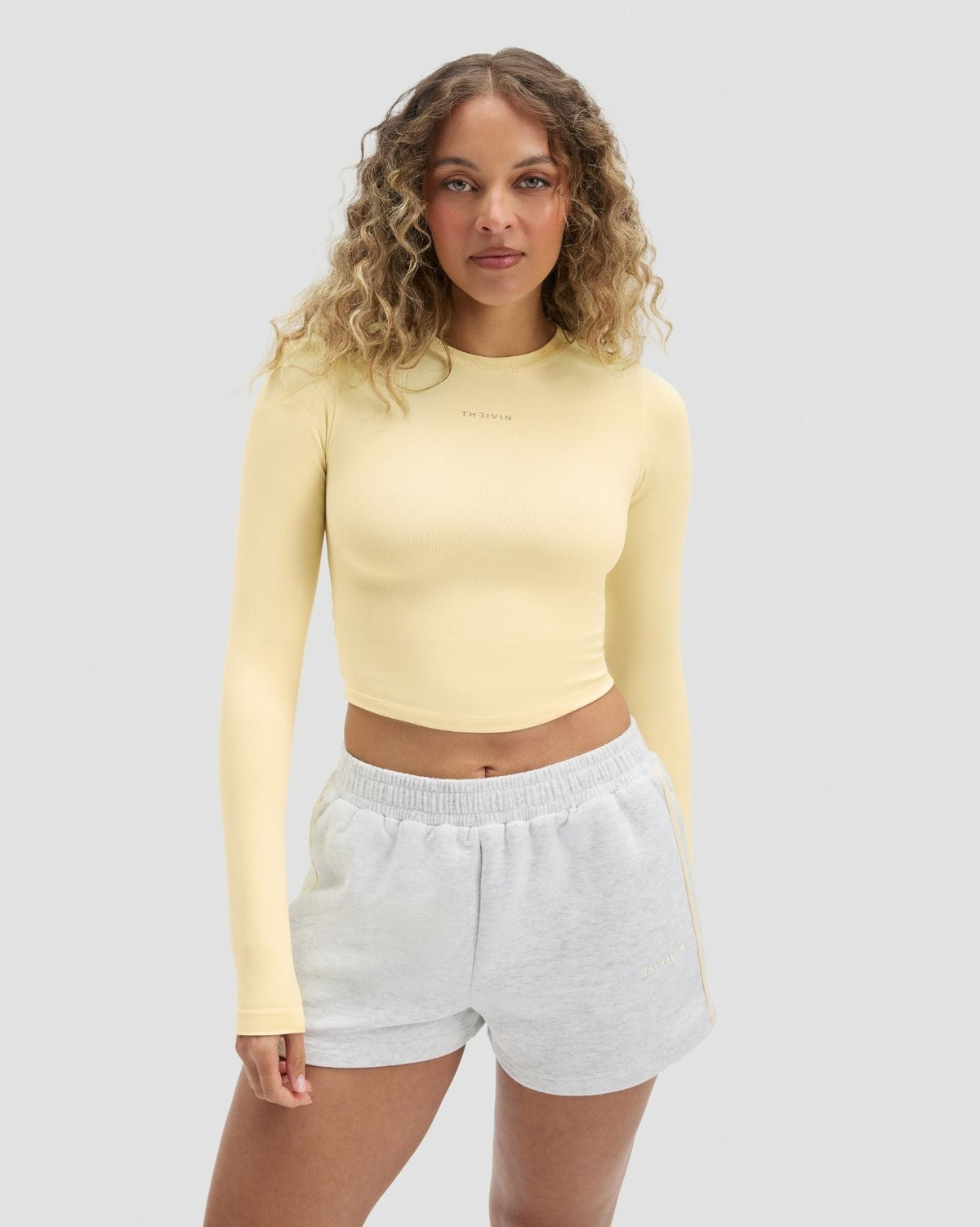 RiseFit Compression Long Sleeve Top Golden Butter