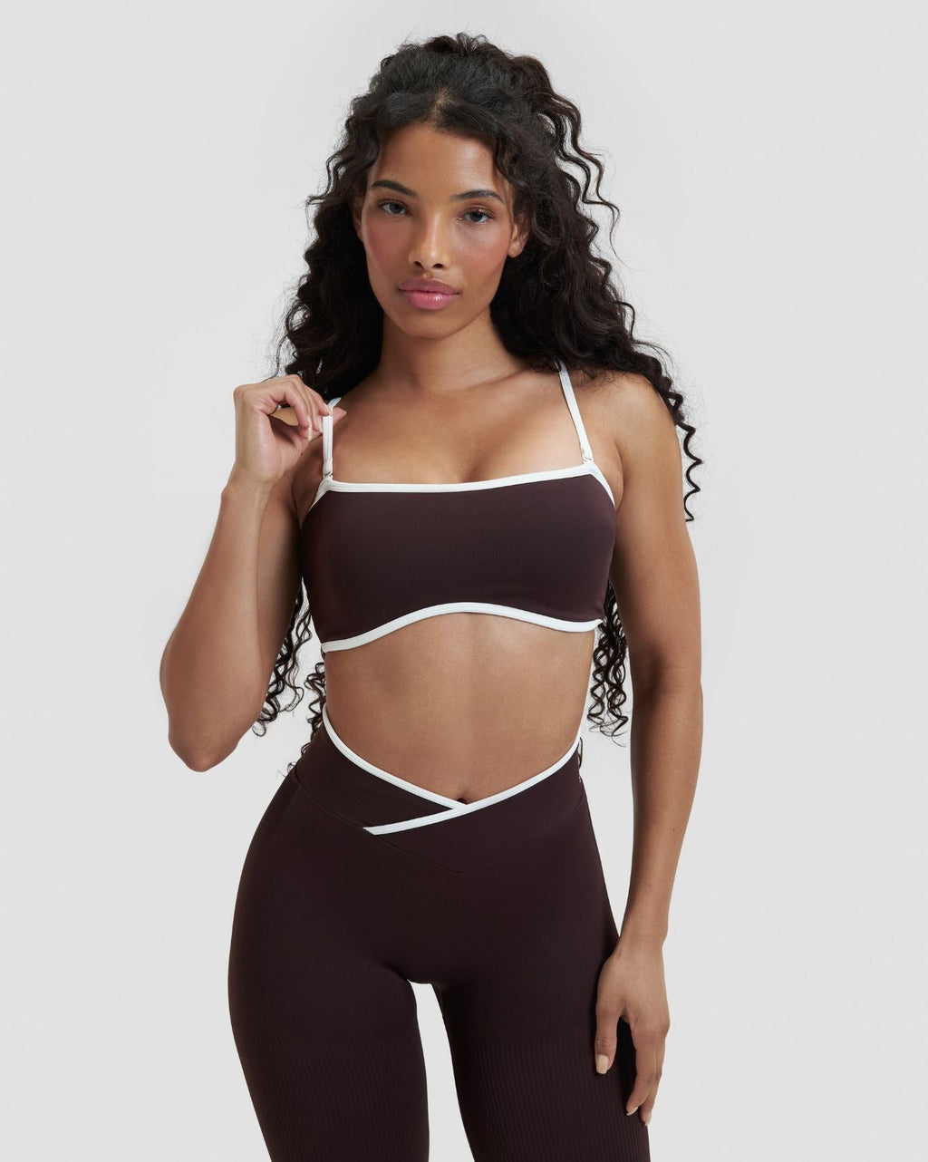 RiseFit Outline Bandeau Bra Coffee