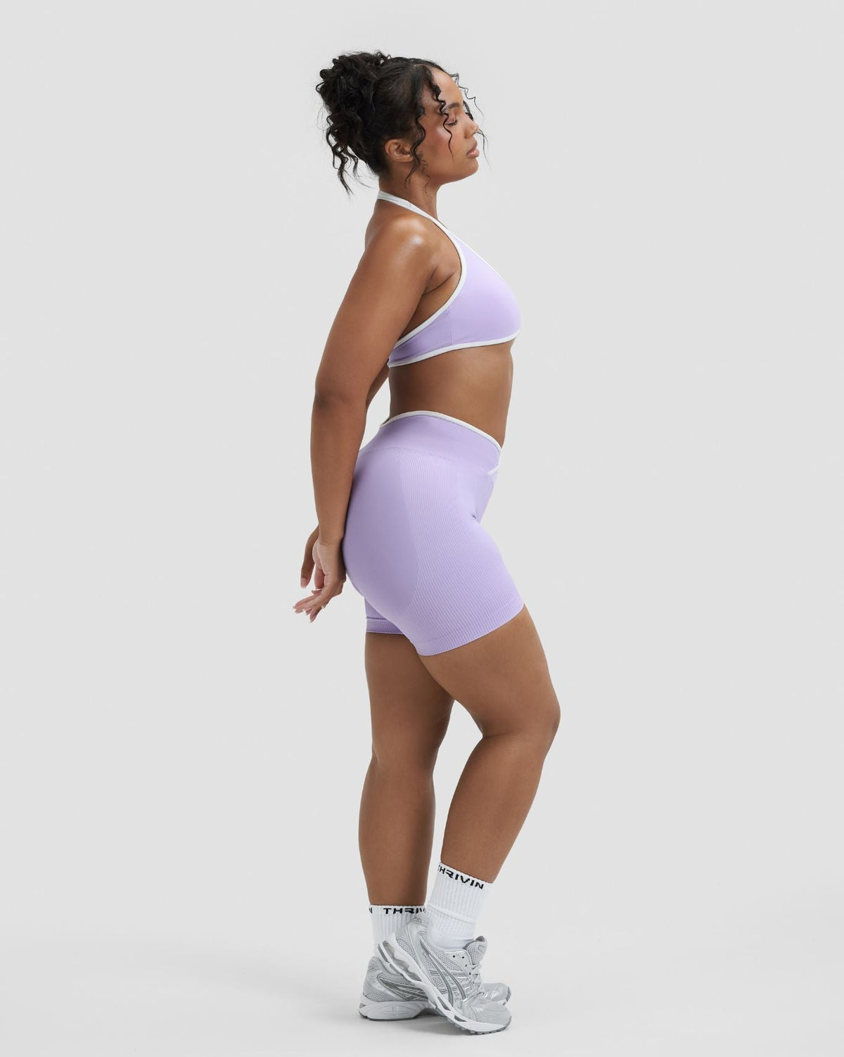 RiseFit Outline Short Scrunch Shorts Lilac