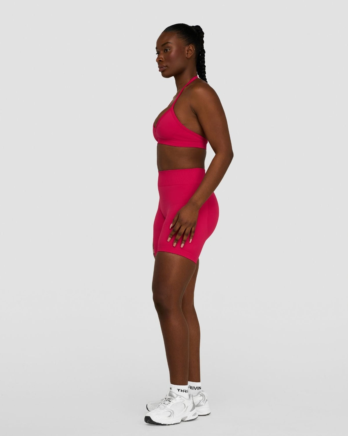 Elevate™ Sculpting Seamless Adjustable Halter Bra | Strawberry
