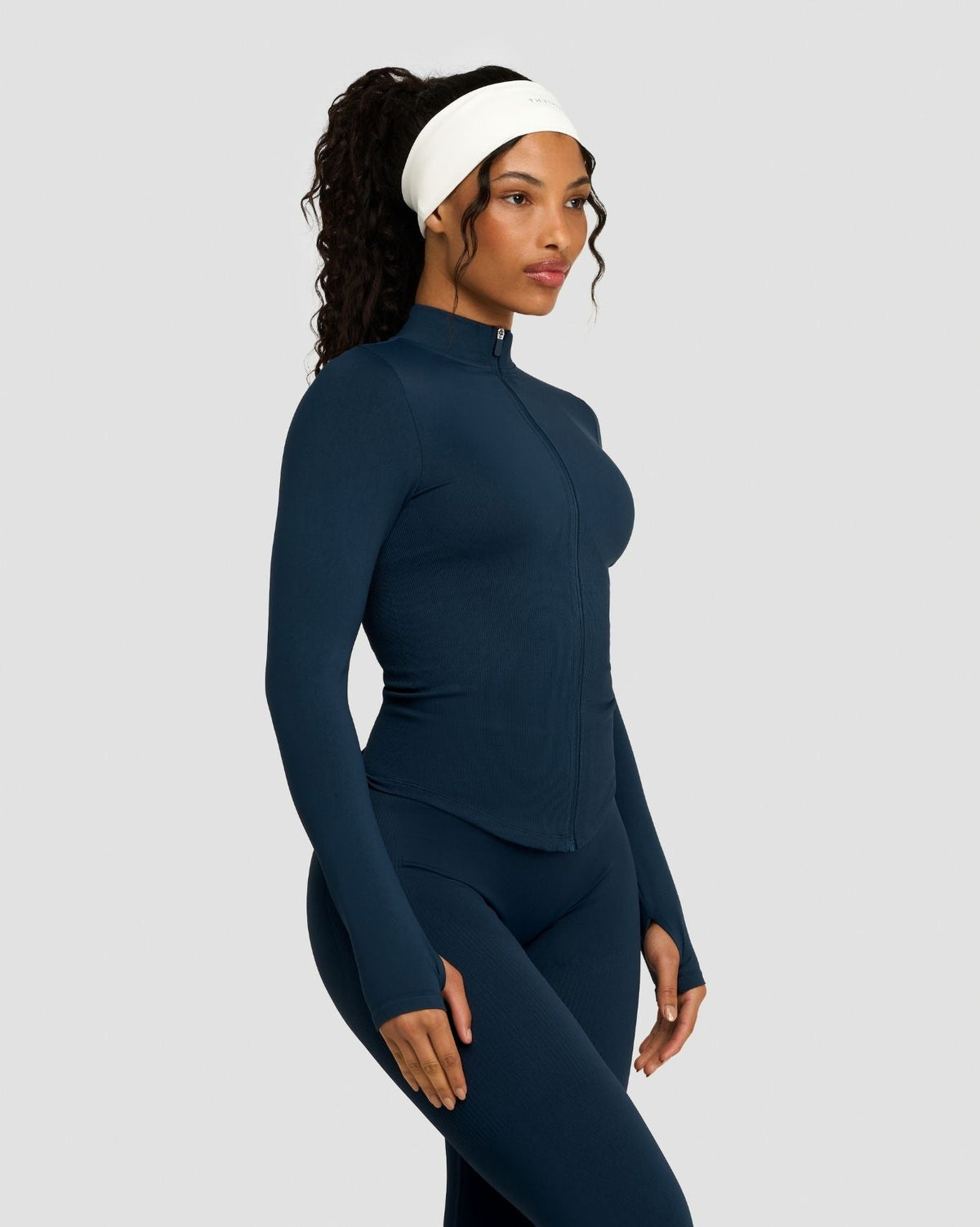 Elevate™ Compression Long Sleeve Jacket | Midnight Navy