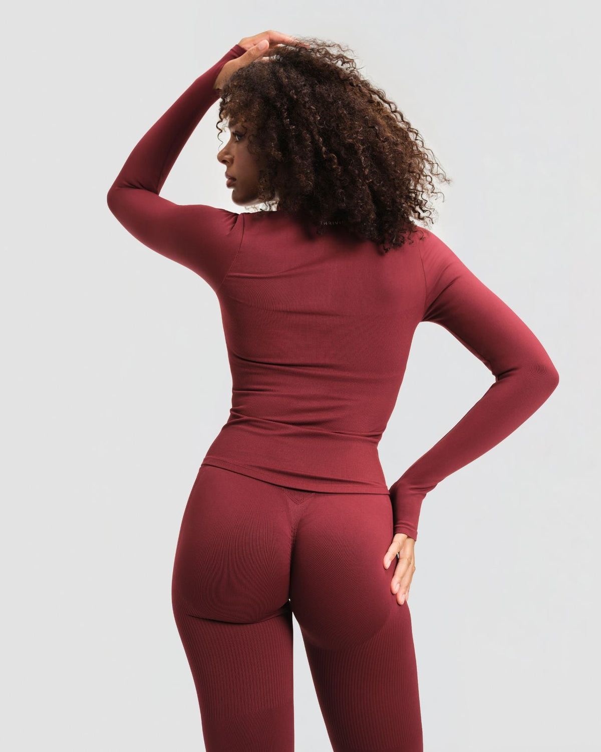 Elevate™ Compression Long Sleeve Jacket | Fine Wine