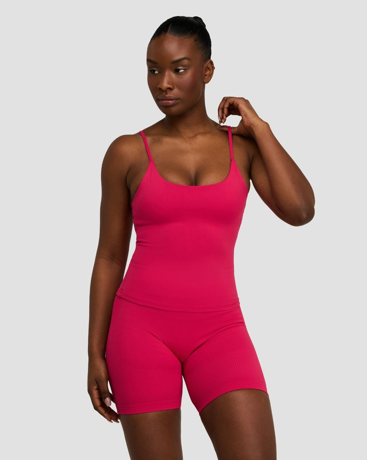 RiseFit Sculpting Seamless Scoop Neck Cami Strawberry