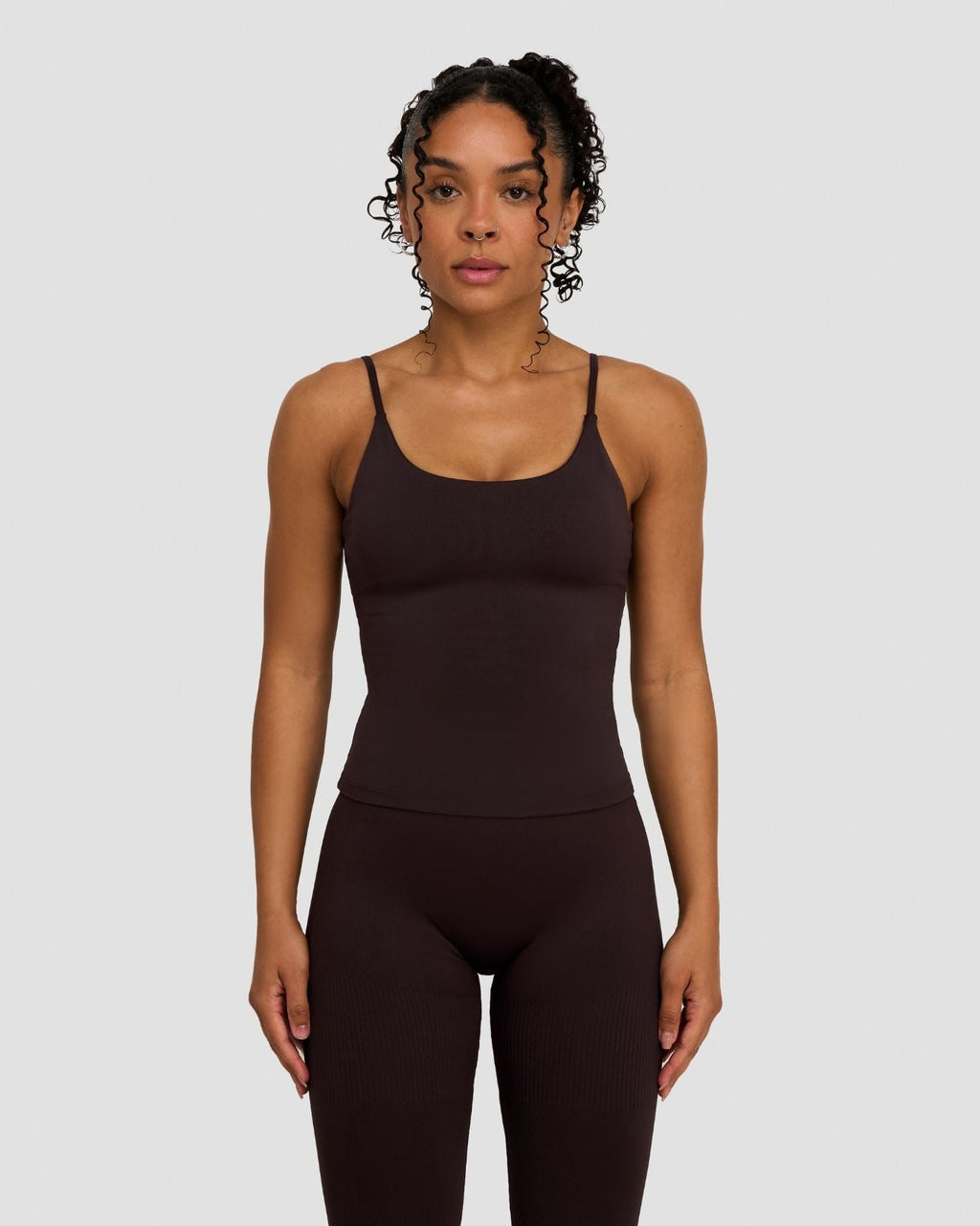 Elevate™ Sculpting Seamless Scoop Neck Cami | Coffee