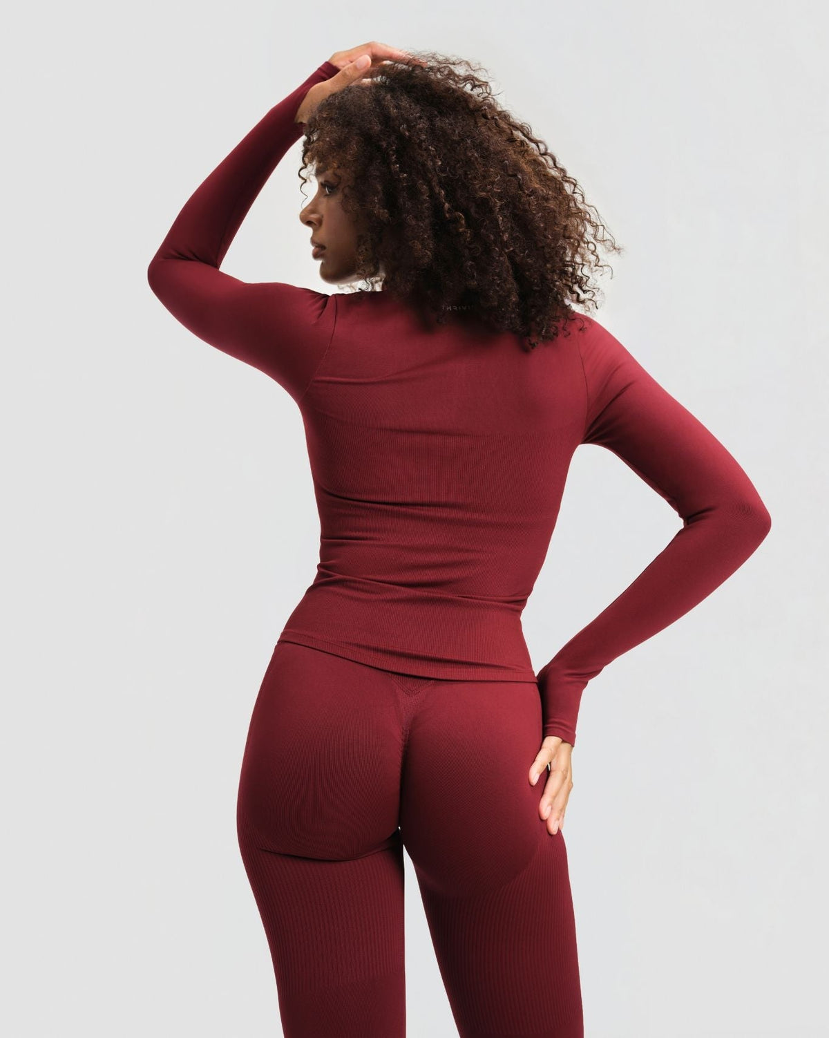 RiseFit Compression Long Sleeve Jacket Fine Wine
