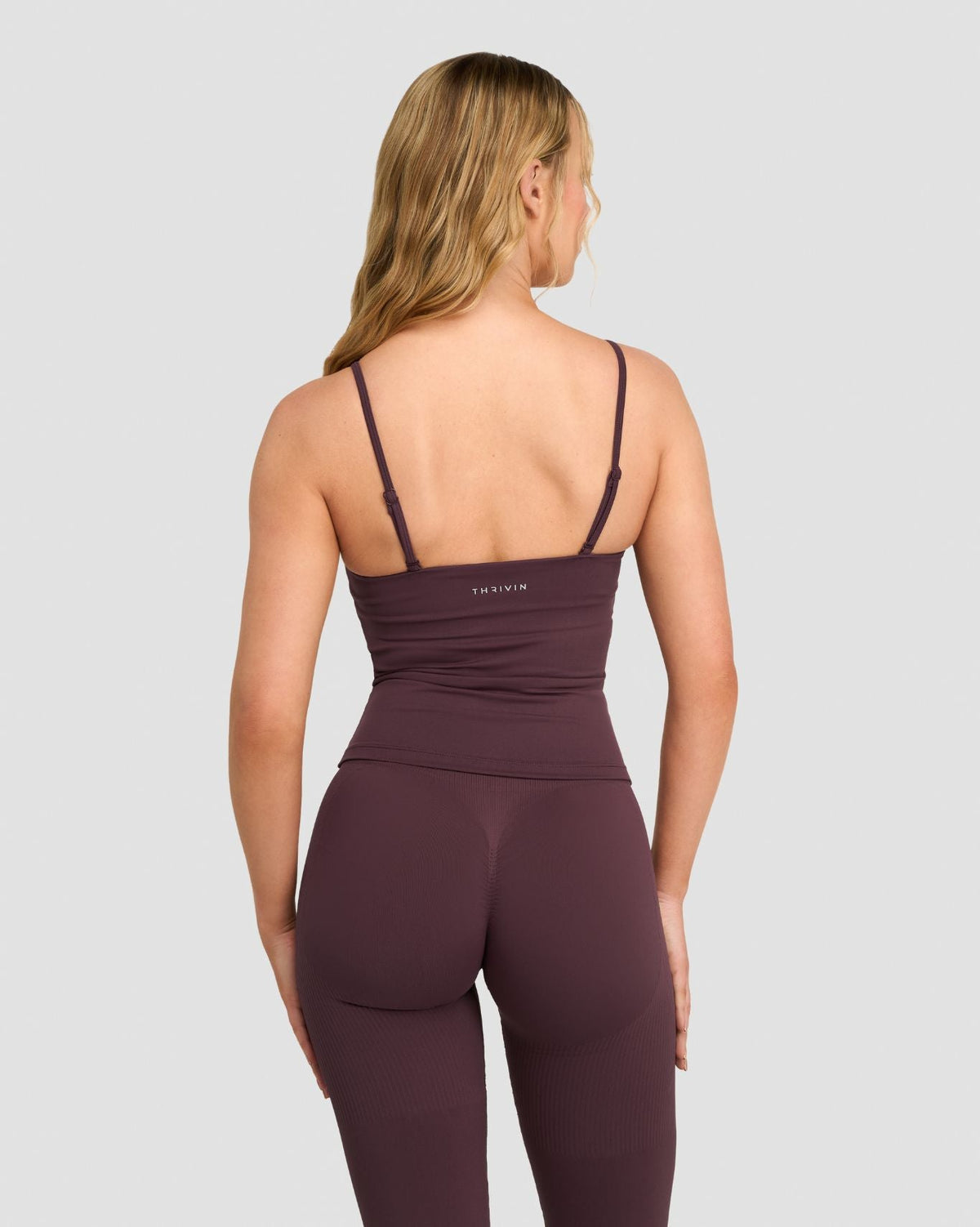 Elevate™ Sculpting Seamless Scoop Neck Cami | Dark Mauve